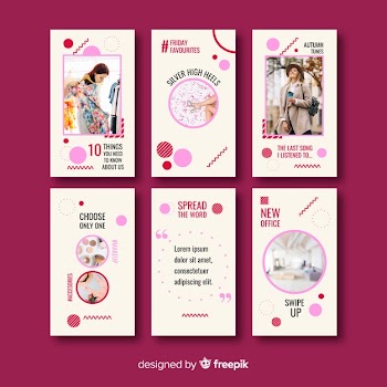 Instagram stories template