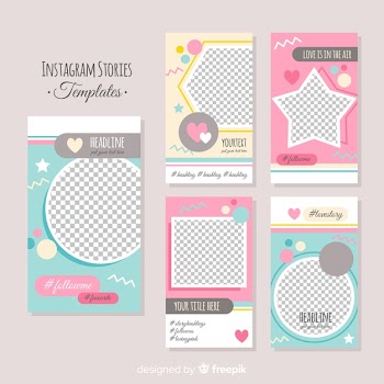 Instagram stories template