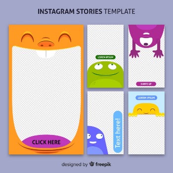 Instagram stories template
