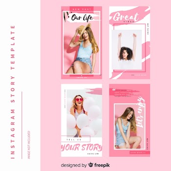 Instagram stories template