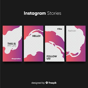 Instagram stories template