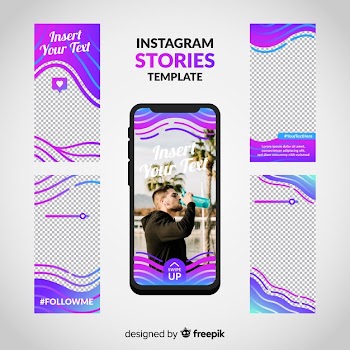 Instagram stories template