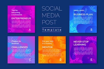 Instagram stories template for tips Free Vector