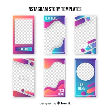 Instagram stories template Free Vector