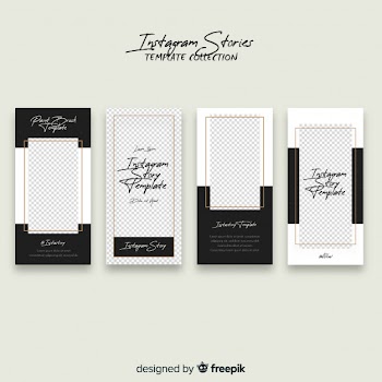 Instagram stories template Free Vector