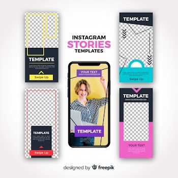 Instagram stories template set