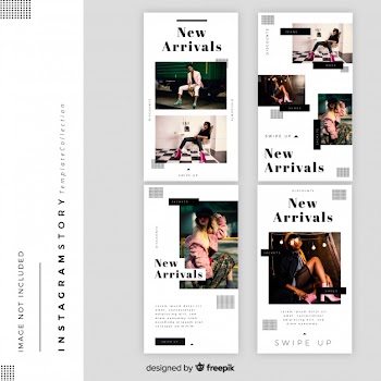 Instagram stories template set