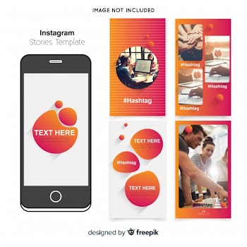 Instagram stories template set