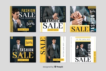 Instagram story promotional collection offers Free Vector