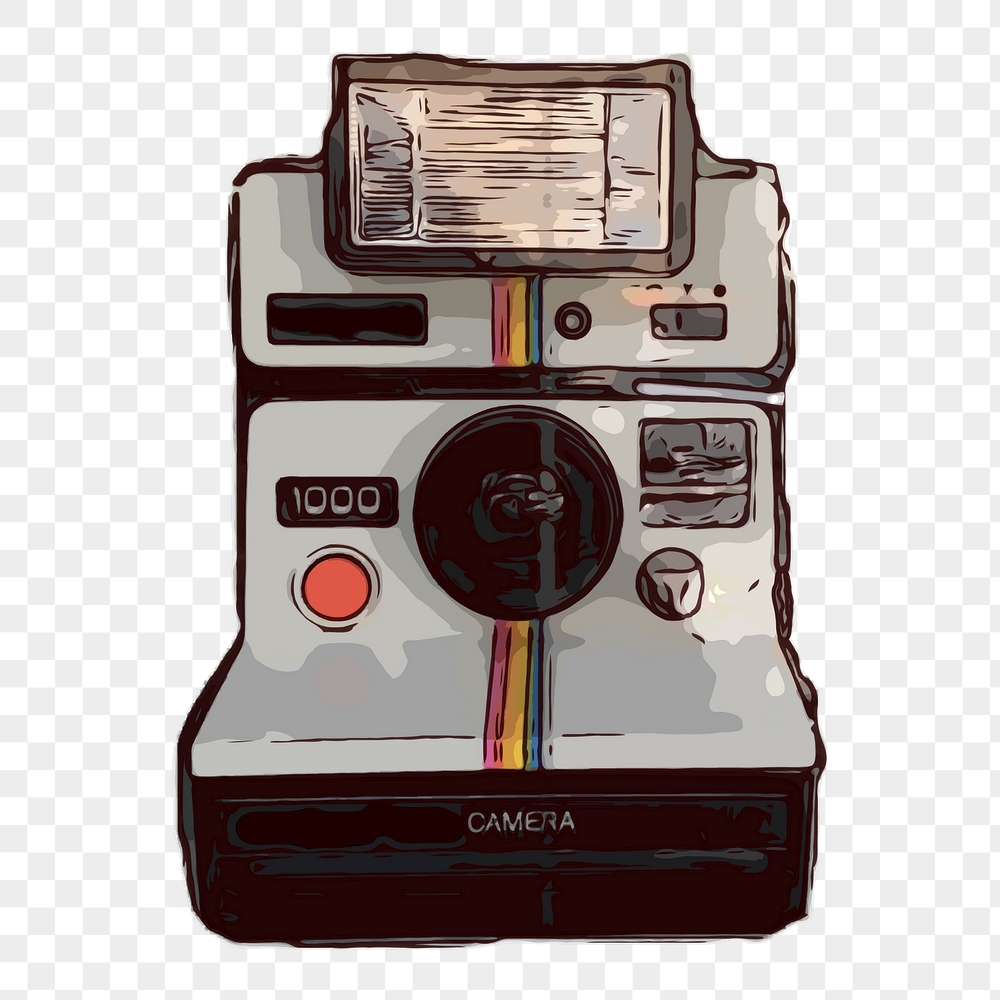 Instant camera png sticker, retro | Free PNG - rawpixel