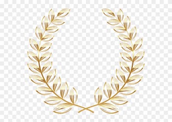 Instant Download Golden Frame Border Clipart Gold Digital - Gold Wreath Clip Art