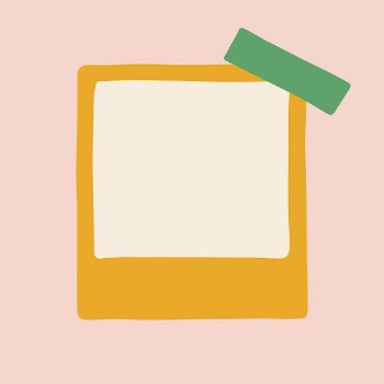 Instant photo frame sticker, yellow | Free Vector - rawpixel