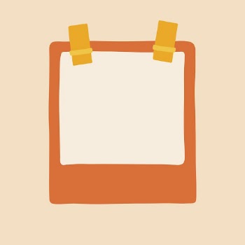 Instant photo frame sticker, yellow | Free Vector - rawpixel