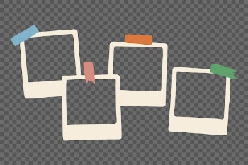 Instant photo png frame sticker, | Free PNG Sticker - rawpixel
