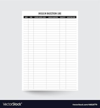 insulin injection log