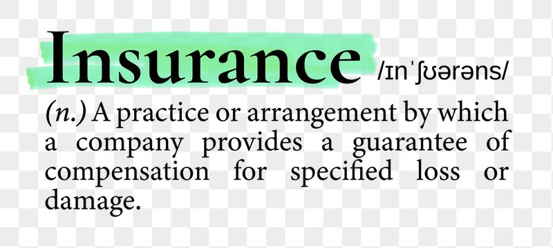 Insurance png dictionary word sticker, | Free PNG - rawpixel