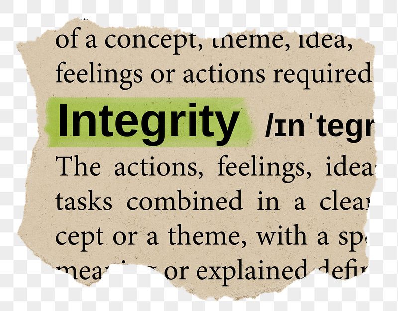 Integrity png word sticker, torn | Free PNG - rawpixel