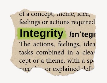 Integrity ripped dictionary, editable word | Free PSD - rawpixel