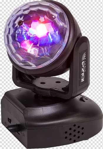 Intelligent lighting Light-emitting diode Ibiza Light LMH-Astro LED Astro Moving Head RGB color model, light transparent background PNG clipart
