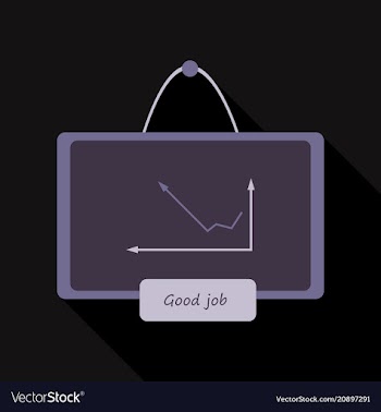 Interactive board drawn icon arrows digits line vector image