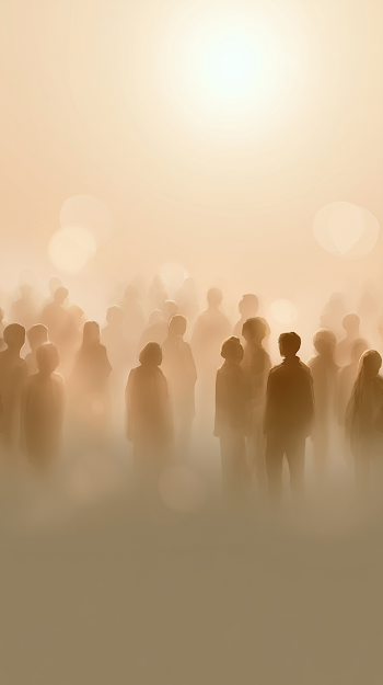 Interconnected Silhouettes in Warm Ambient Light
