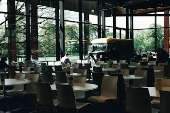 Interior of a Building With Lots of Chairs
