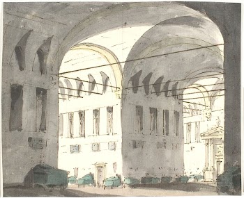 Interior with large arches and | Free Photo - rawpixel