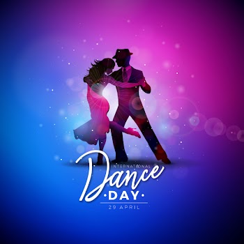 International dance day illustration with tango dancing couple Free Vector