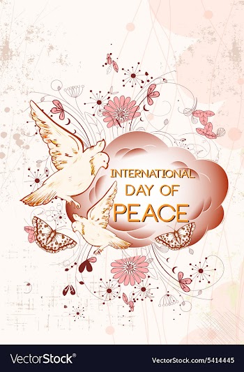 International Day of Peace vector image