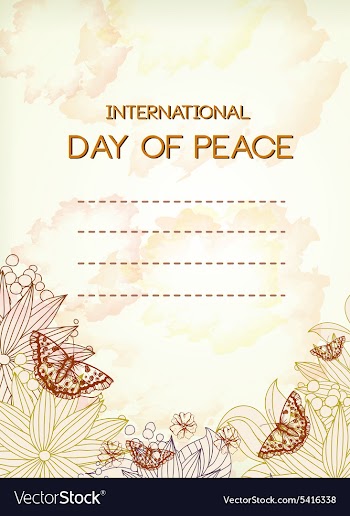 International Day of Peace vector image