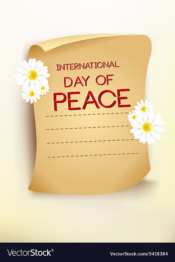 International Day of Peace vector image