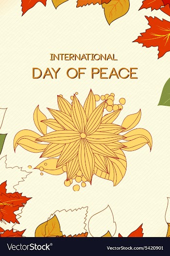 International Day of Peace vector image