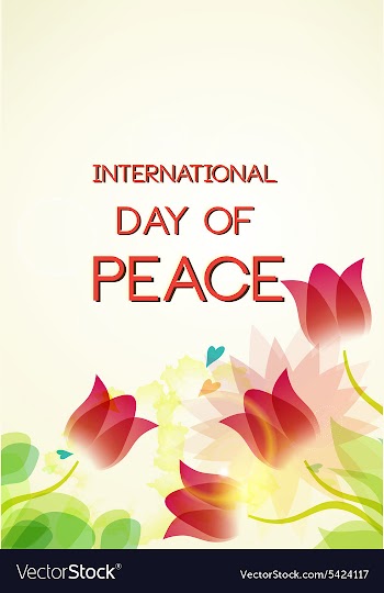 International Day of Peace vector image