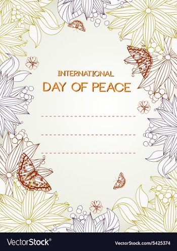 International Day of Peace vector image
