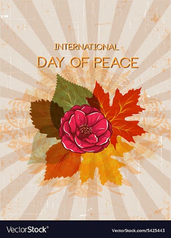 International Day of Peace vector image