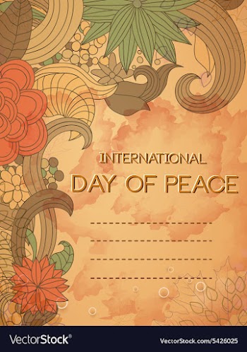 International Day of Peace vector image