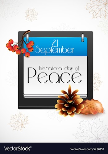 International Day of Peace vector image