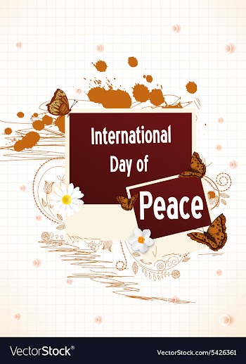 International Day of Peace vector image