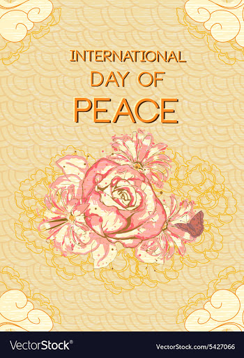 International Day of Peace vector image