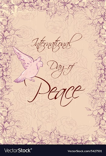 International Day of Peace vector image