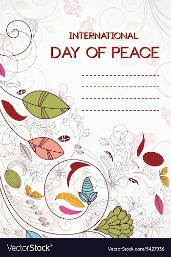 International Day of Peace vector image
