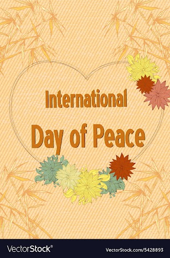 International Day of Peace vector image