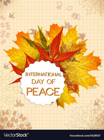 International Day of Peace vector image