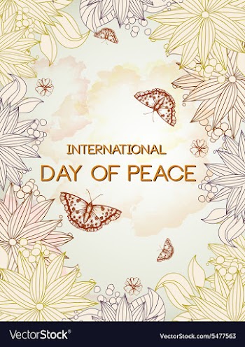 International Day of Peace vector image