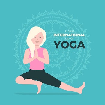 International day of yoga concept Free Vector