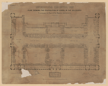 International Exhibition, 1862, plan showing | Free Photo - rawpixel