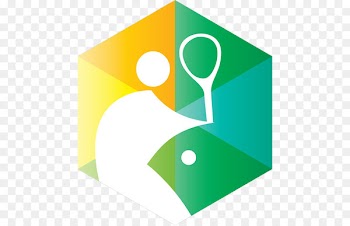 International Island Games Association Gibraltar Tennis - badmitten watercolor 
