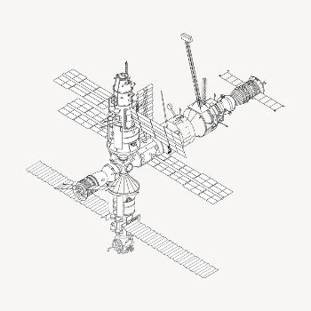 International Space Station clipart, galaxy | Free Vector - rawpixel