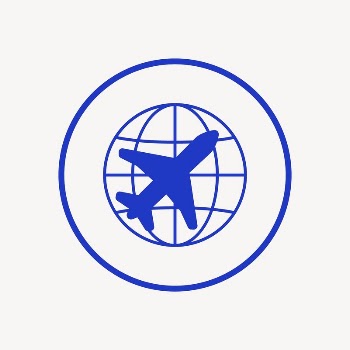 International travel icon clipart, vacation | Free Photo - rawpixel