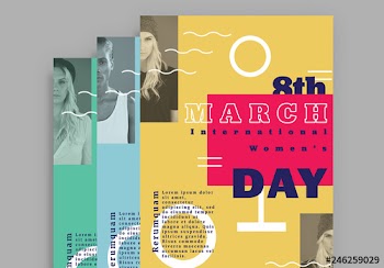 International Women's Day Creative Event Flyer Layouts